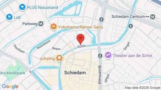 Apartments for rent i Schiedam - kort over placeringen