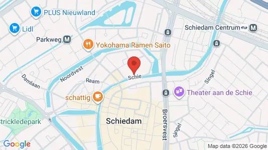 Apartments for rent i Schiedam - kort over placeringen
