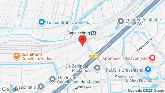 Apartments for rent i Capelle aan den IJssel - kort over placeringen