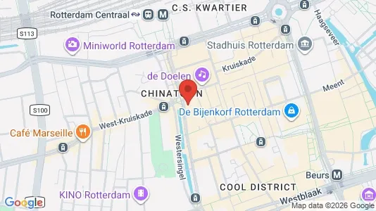 Apartments for rent i Rotterdam Centrum - kort over placeringen