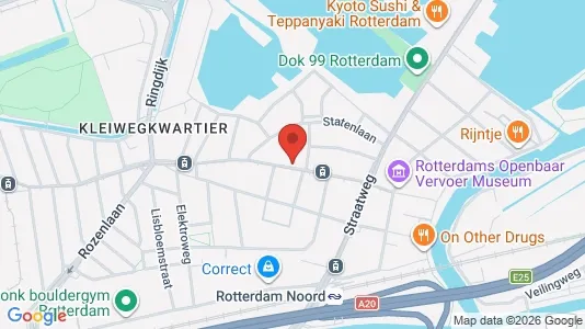 Apartments for rent i Rotterdam Hillegersberg-Schiebroek - kort over placeringen