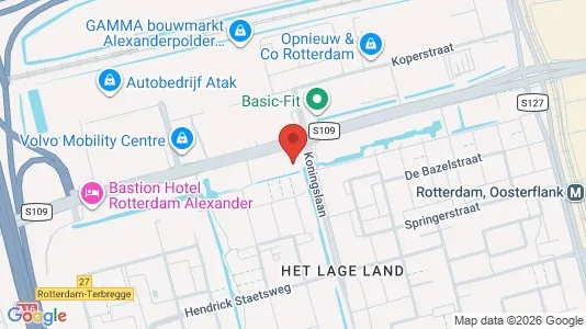 Apartments for rent i Rotterdam Prins Alexander - kort over placeringen