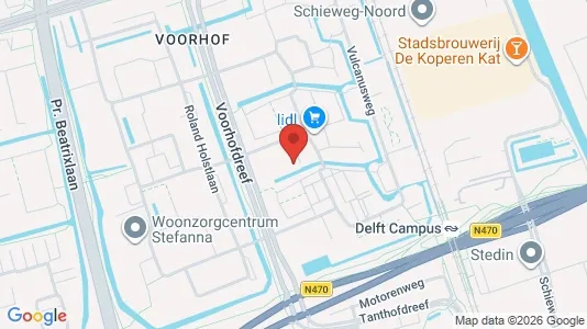 Apartments for rent i Delft - kort over placeringen