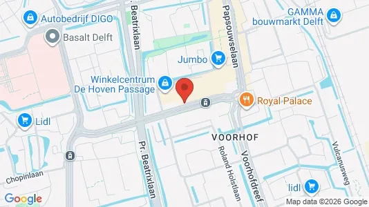 Apartments for rent i Delft - kort over placeringen