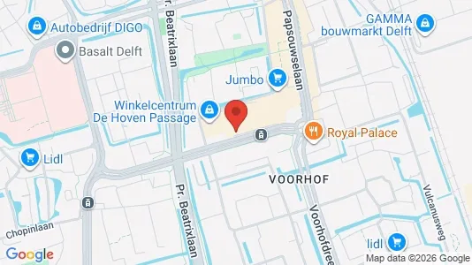 Apartments for rent i Delft - kort over placeringen