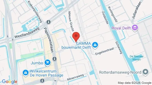 Apartments for rent i Delft - kort over placeringen