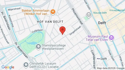 Apartments for rent i Delft - kort over placeringen