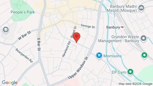Apartments for rent i Banbury - Oxfordshire - kort over placeringen