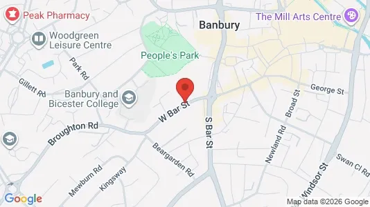 Apartments for rent i Banbury - Oxfordshire - kort over placeringen
