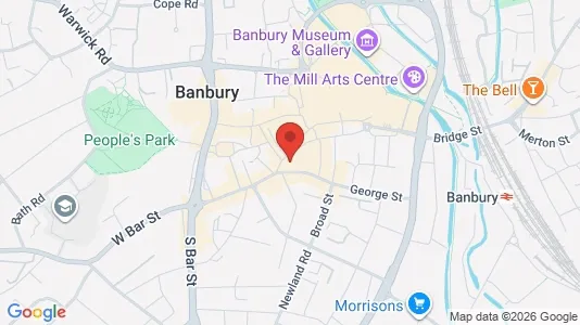 Apartments for rent i Banbury - Oxfordshire - kort over placeringen