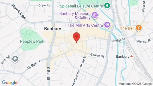 Apartments for rent i Banbury - Oxfordshire - kort over placeringen