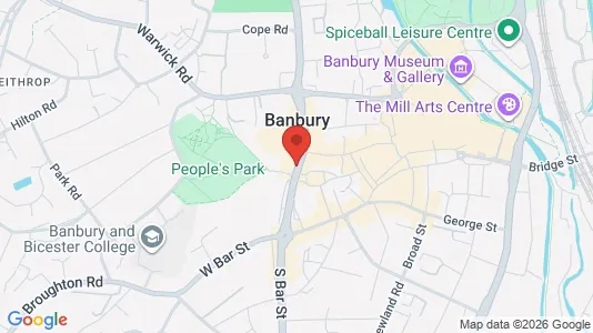 Apartments for rent i Banbury - Oxfordshire - kort over placeringen