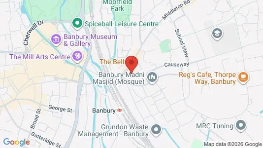 Apartments for rent i Banbury - Oxfordshire - kort over placeringen