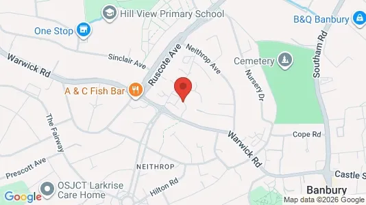Apartments for rent i Banbury - Oxfordshire - kort over placeringen