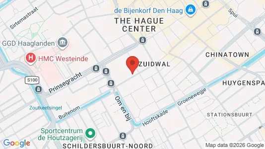 Apartments for rent i The Hague Centrum - kort over placeringen