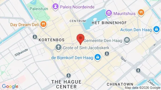 Apartments for rent i The Hague Centrum - kort over placeringen