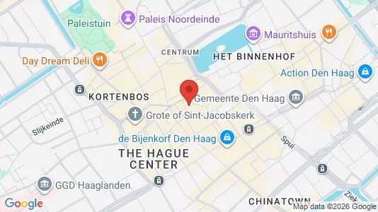 Apartments for rent i The Hague Centrum - kort over placeringen