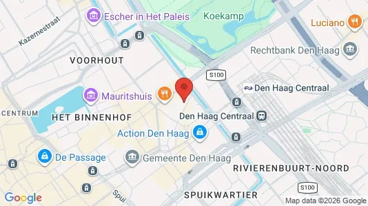 Apartments for rent i The Hague Centrum - kort over placeringen