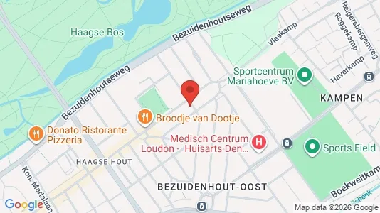 Apartments for rent i The Hague Haagse Hout - kort over placeringen