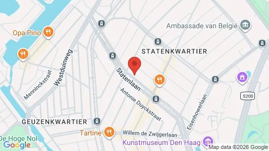 Apartments for rent i The Hague Scheveningen - kort over placeringen