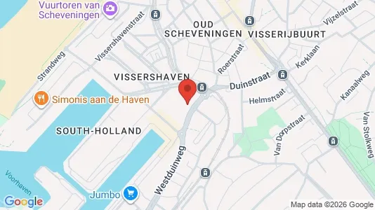 Apartments for rent i The Hague Scheveningen - kort over placeringen