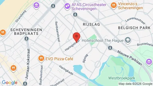 Apartments for rent i The Hague Scheveningen - kort over placeringen