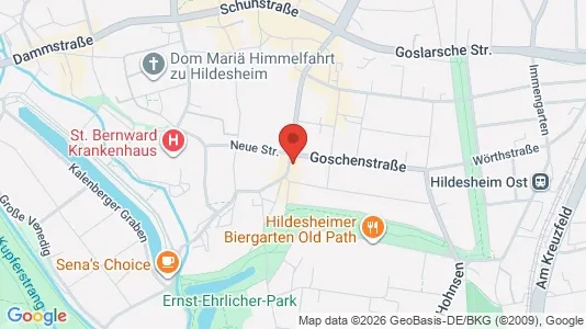 Apartments for rent i Hildesheim - kort over placeringen