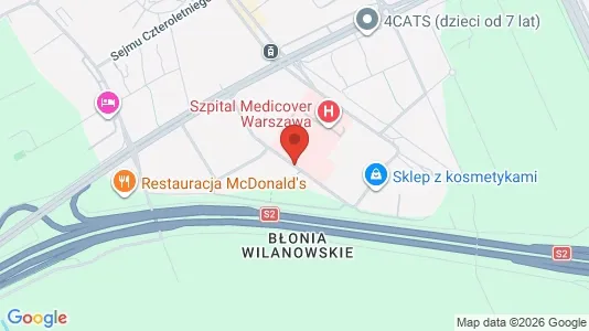 Apartments for rent i Warszawa Wilanów - kort over placeringen
