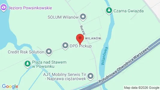Apartments for rent i Warszawa Wawer - kort over placeringen