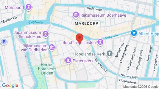 Apartments for rent i Leiden - kort over placeringen
