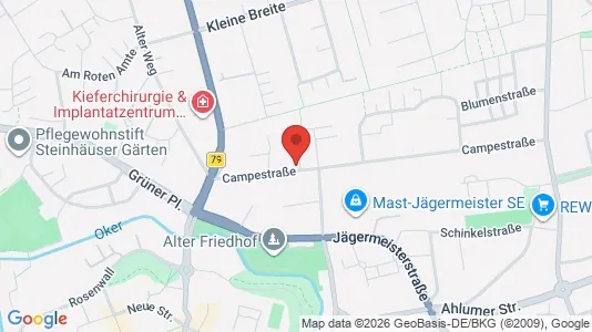 Apartments for rent i Wolfenbüttel - kort over placeringen