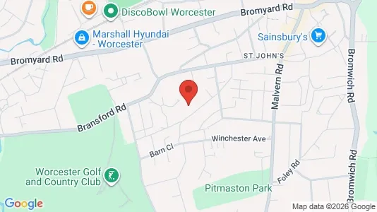 Apartments for rent i Worcester - Worcestershire - kort over placeringen