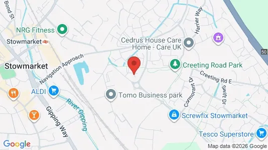 Apartments for rent i Stowmarket - Suffolk - kort over placeringen