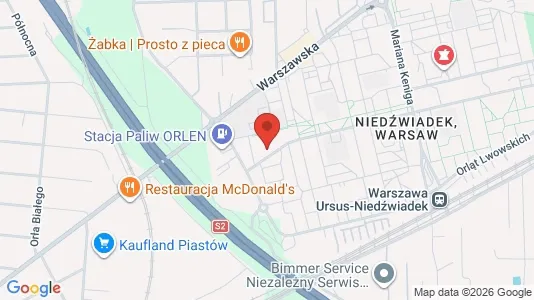 Apartments for rent i Warszawa Wawer - kort over placeringen