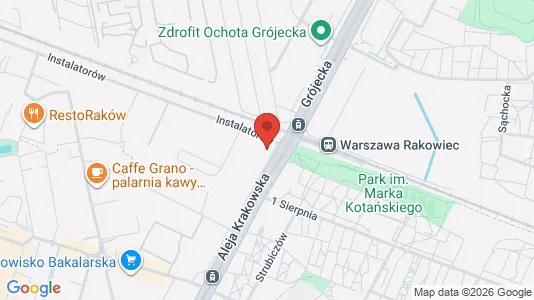 Apartments for rent i Warszawa Włochy - kort over placeringen