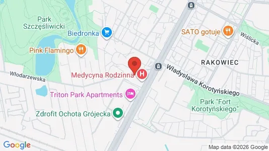 Apartments for rent i Warszawa Wawer - kort over placeringen