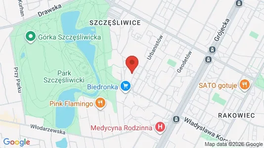 Apartments for rent i Warszawa Wawer - kort over placeringen