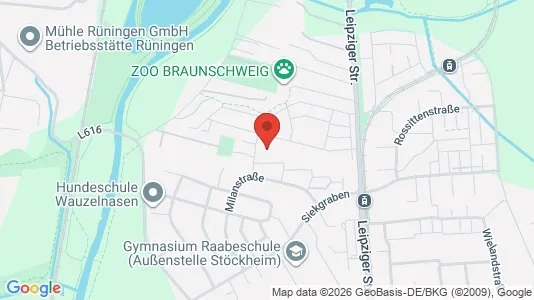 Apartments for rent i Braunschweig - kort over placeringen