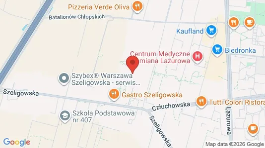 Apartments for rent i Warszawa Bemowo - kort over placeringen