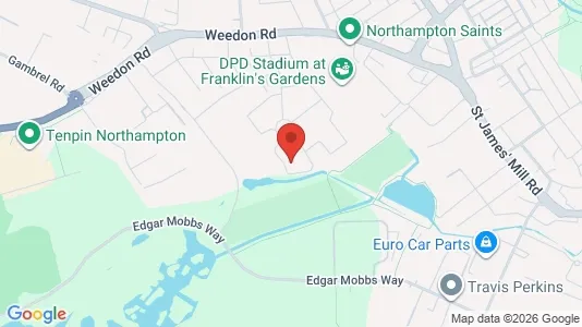Apartments for rent i Northampton - Northamptonshire - kort over placeringen