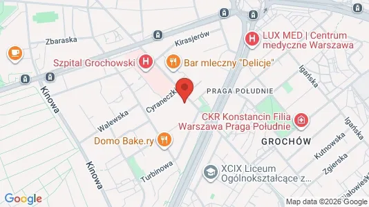 Apartments for rent i Warszawa Wawer - kort over placeringen