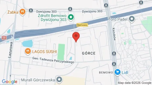 Apartments for rent i Warszawa Wawer - kort over placeringen