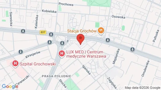 Apartments for rent i Warszawa Wawer - kort over placeringen