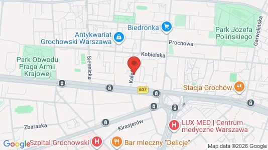 Apartments for rent i Warszawa Praga-Południe - kort over placeringen