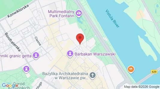 Apartments for rent i Warszawa Śródmieście - kort over placeringen