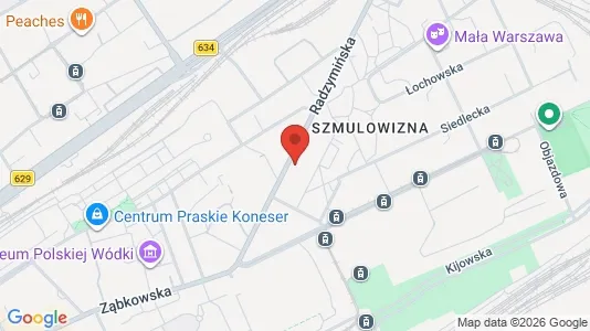 Apartments for rent i Warszawa Wawer - kort over placeringen