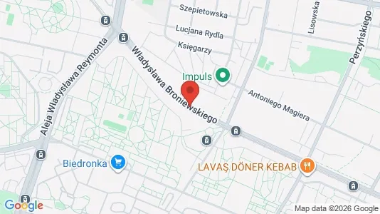 Apartments for rent i Warszawa Bielany - kort over placeringen