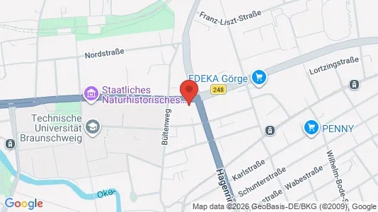 Apartments for rent i Braunschweig - kort over placeringen