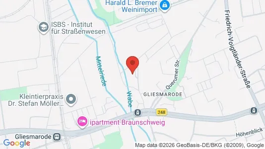 Apartments for rent i Braunschweig - kort over placeringen
