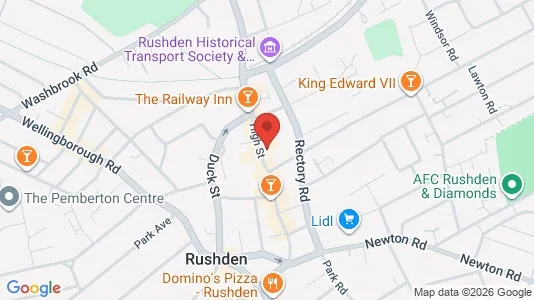 Apartments for rent i Rushden - Northamptonshire - kort over placeringen